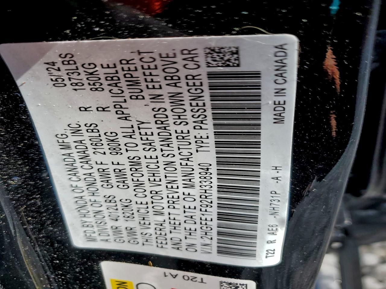 2024 Honda Civic Touring