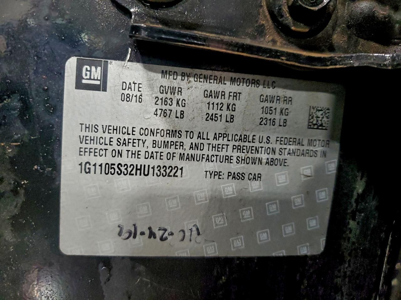 2017 Chevrolet Impala lt