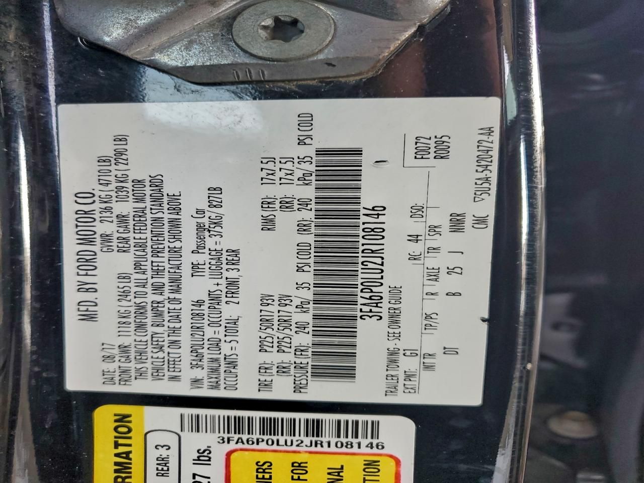 2018 Ford Fusion se Hybrid