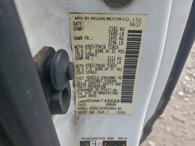 2017 Niss Frontier sv