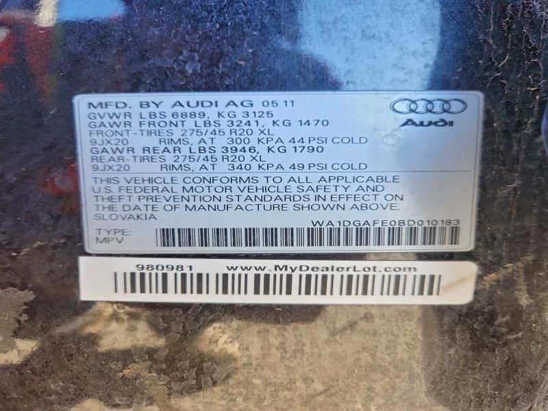 2011 Audi Q7 Prestige