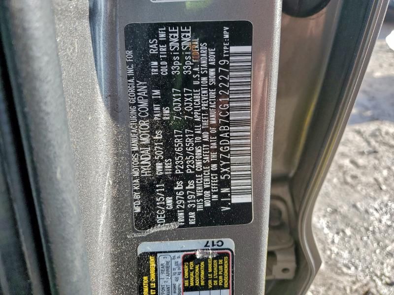 2012 Hyundai Santa fe gls