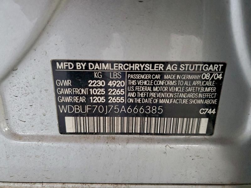 2005 Mercedes-Benz E 500