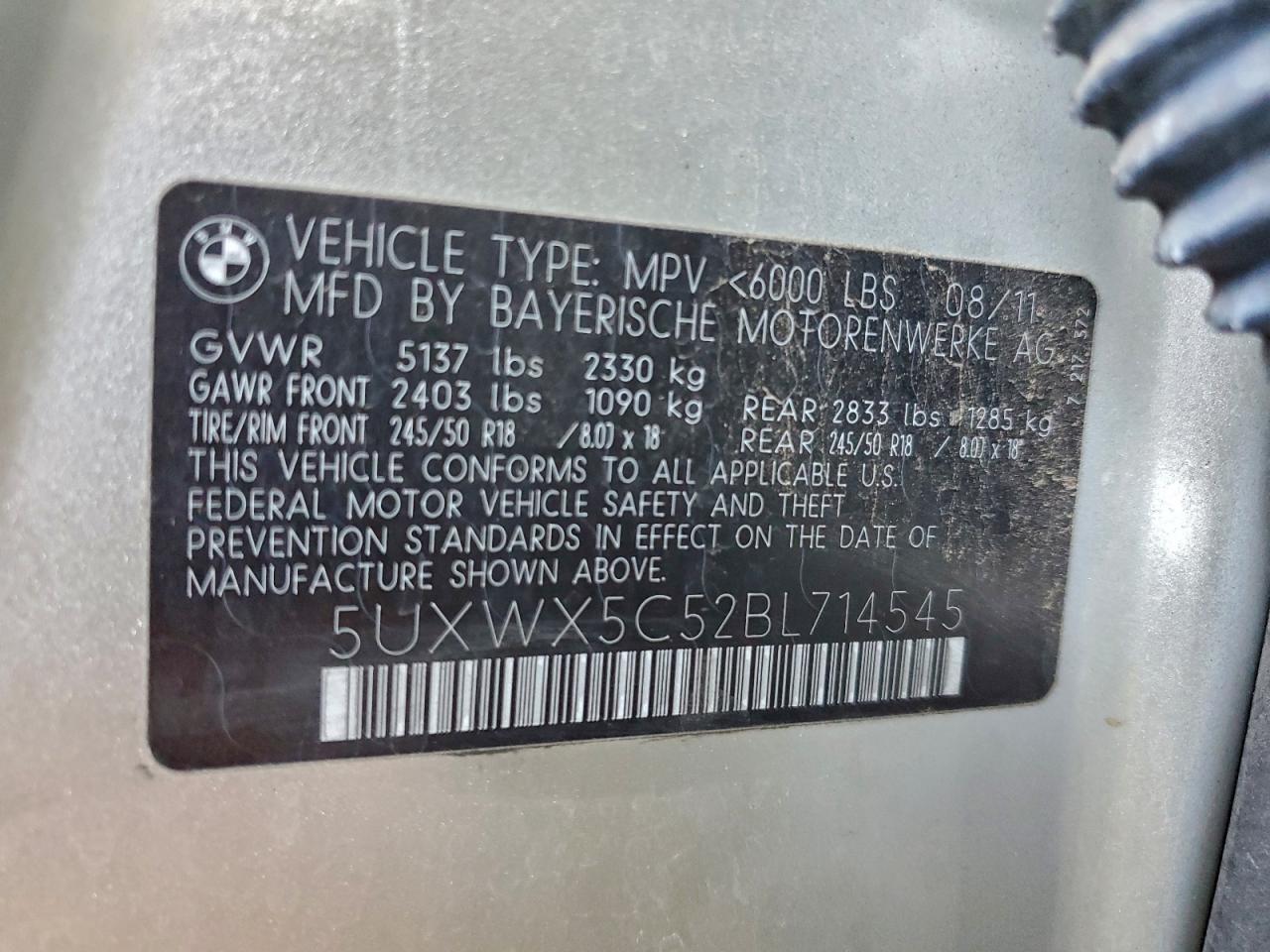 2011 BMW X3 Xdrive28i