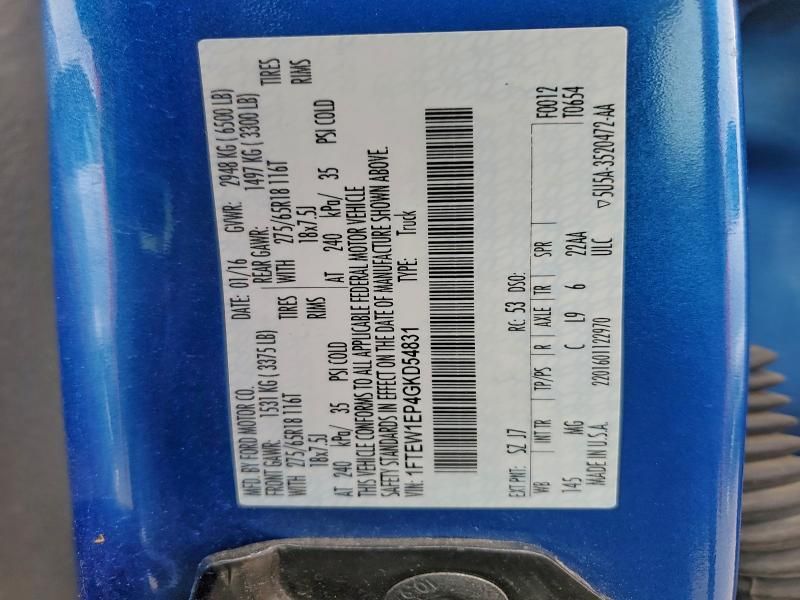 2016 Ford F150 Supercrew