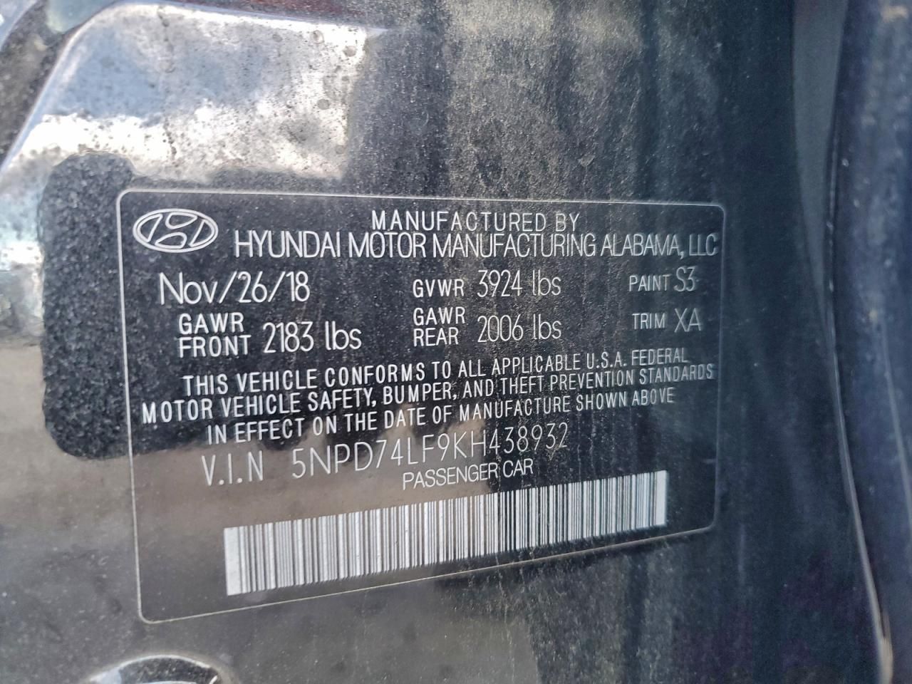 2019 Hyundai Elantra se