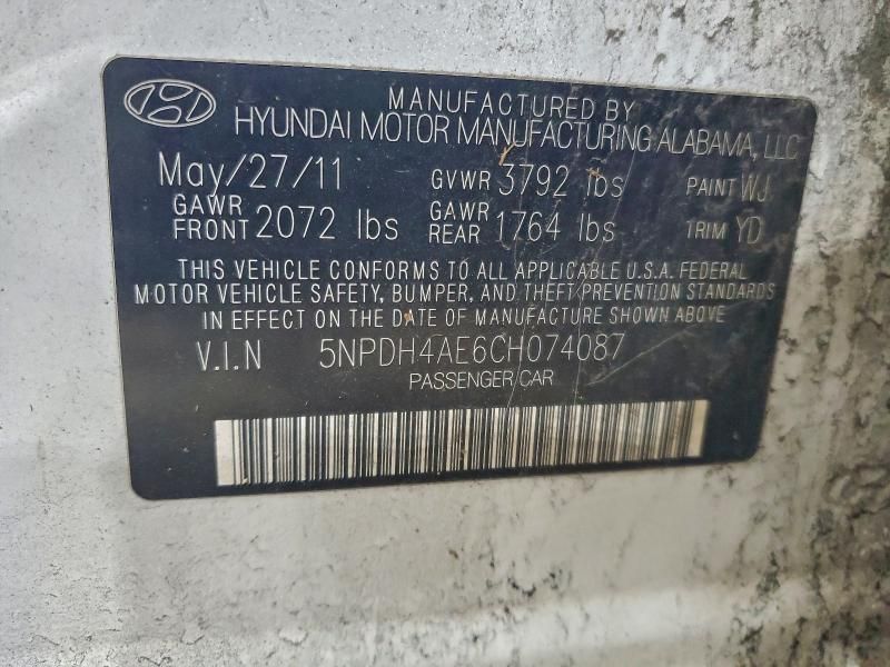 2012 Hyundai Elantra gls