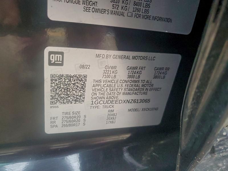 2022 Chevrolet Silverado K1500 rst