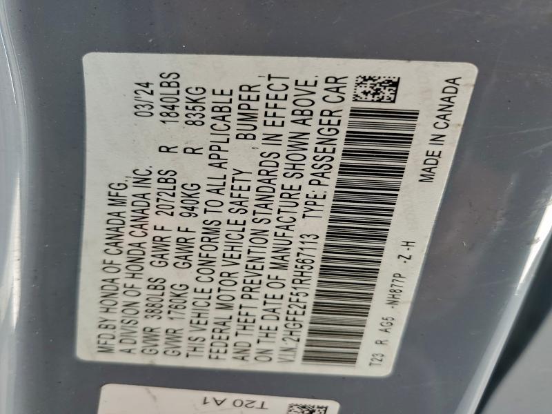 2024 Honda Civic Sport