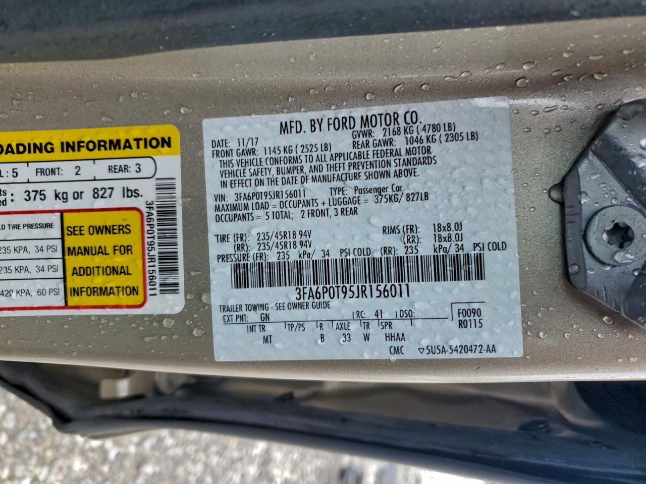 2018 Ford Fusion se