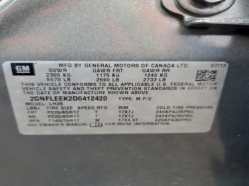 2013 Chevrolet Equinox lt