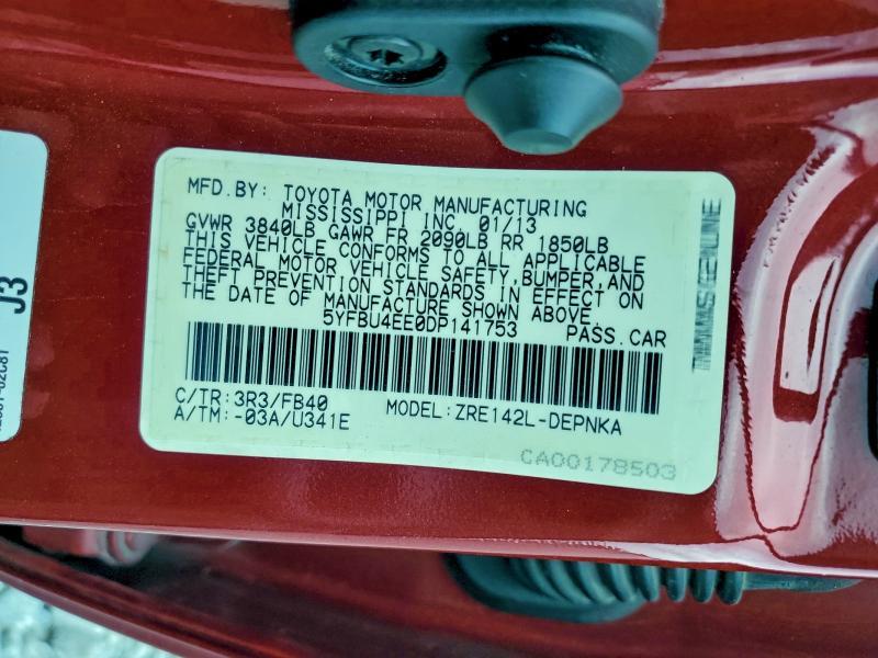 2013 Toyota Corolla Base