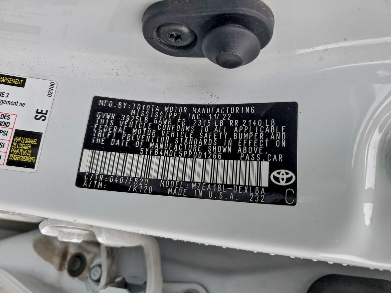 2023 Toyota Corolla le