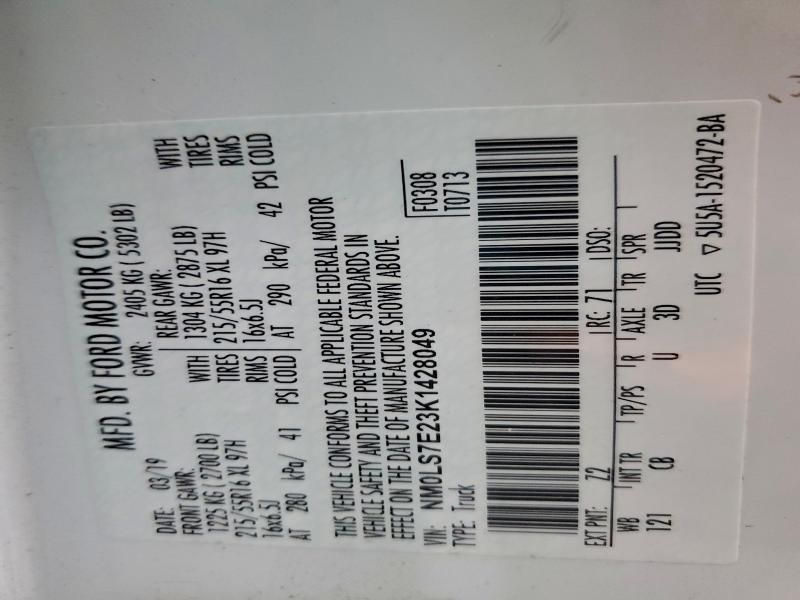 2019 Ford Transit Connect xl