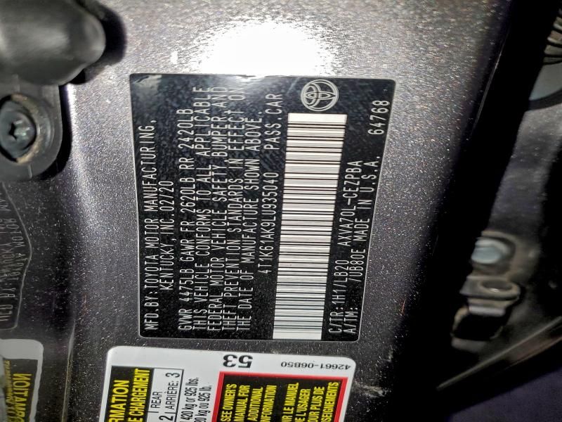 2020 Toyota Camry xse