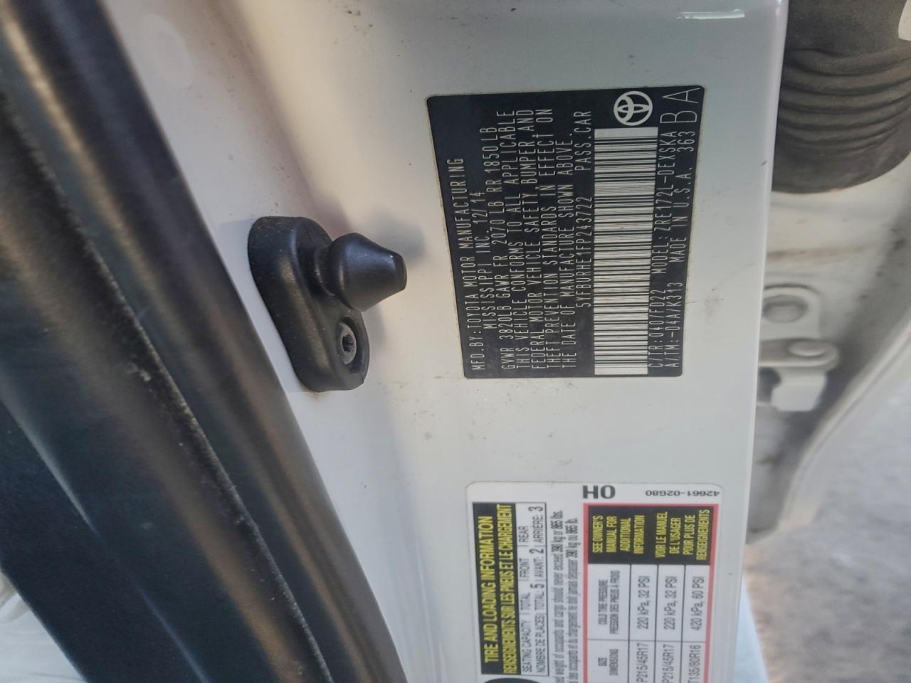 2015 Toyota Corolla l