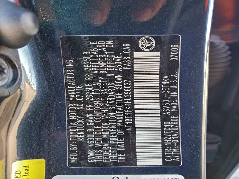 2017 Toyota Camry le