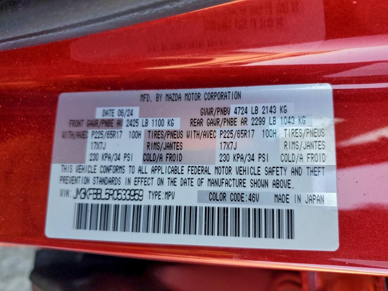 2024 Mazda Cx-5 Select