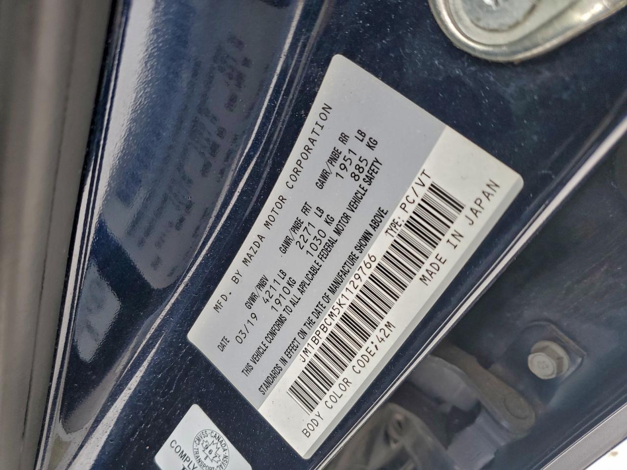 2019 Mazda 3 Preferred Plus