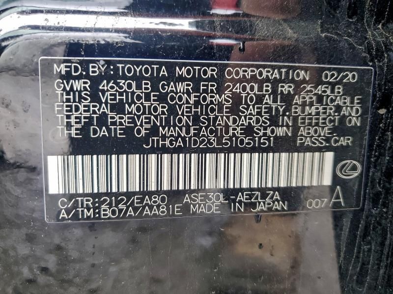 2020 Lexus Is 300 f Sport