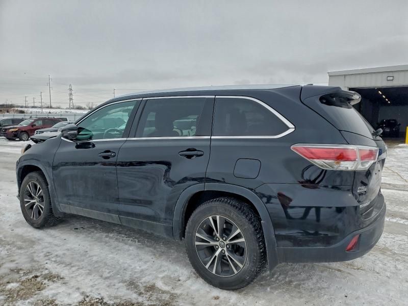 2016 Toyota Highlander xle