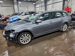 Salvage cars for sale from Copart Ham Lake, MN: 2015 Volkswagen Golf Sportwagen tdi s