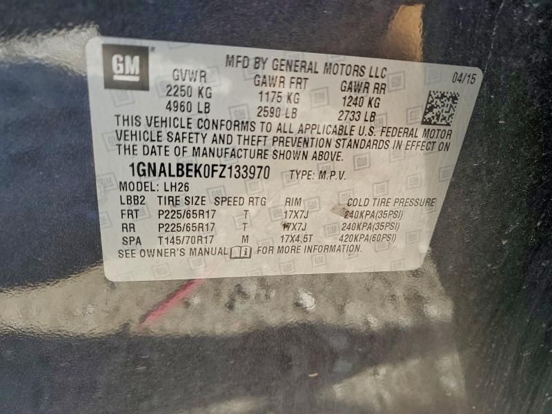 2015 Chevrolet Equinox lt