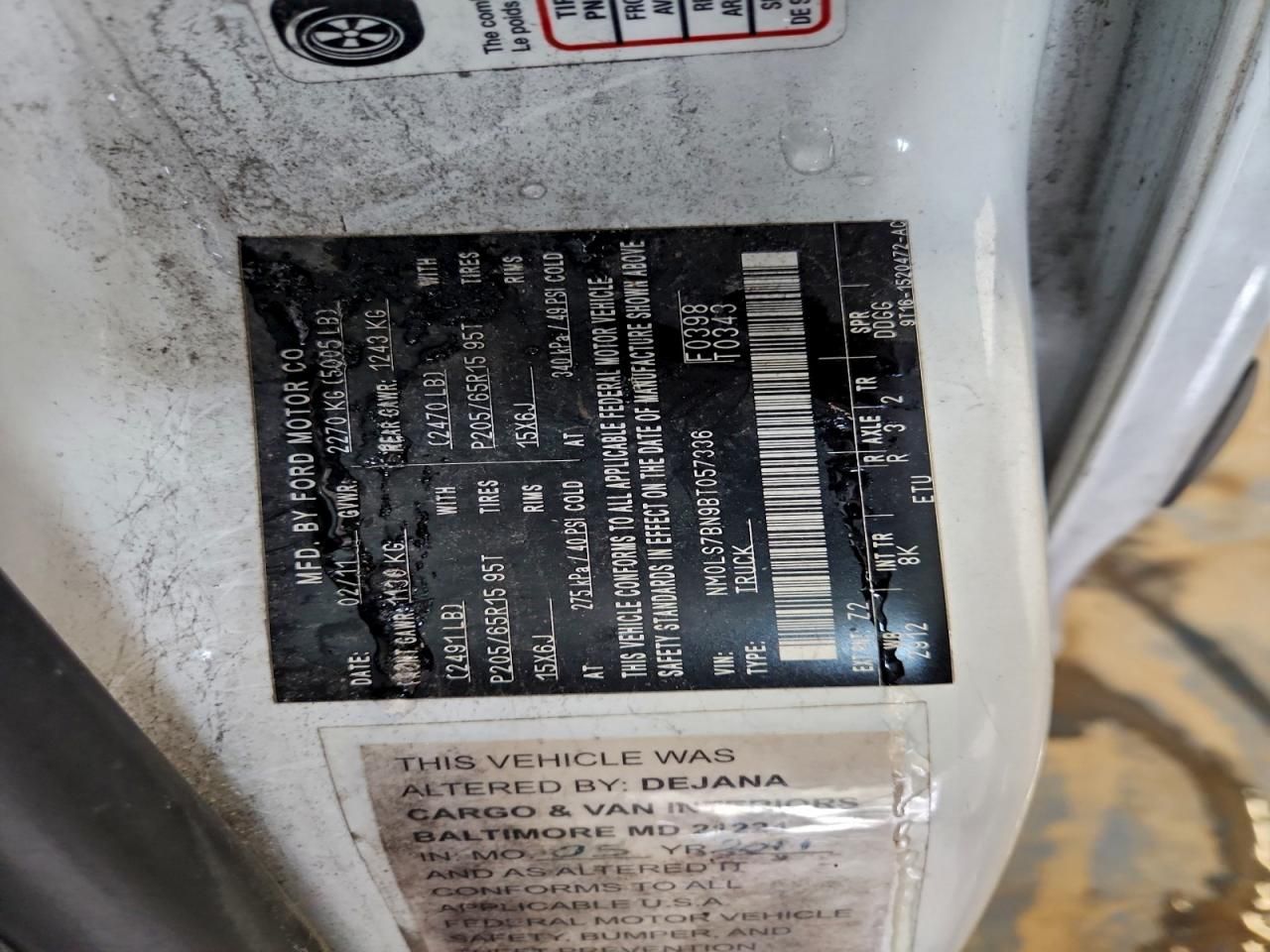 2011 Ford Transit Connect Delivery van