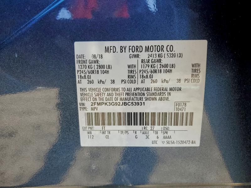 2018 Ford Edge se