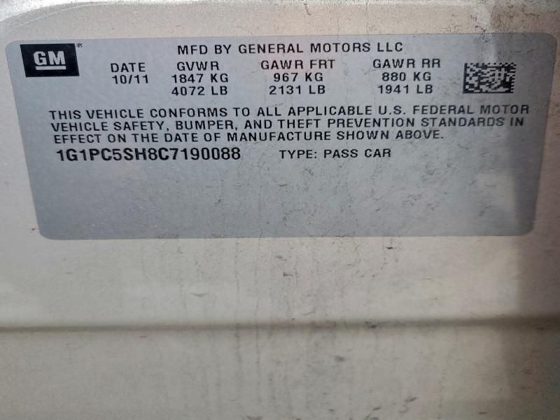 2012 Chevrolet Cruze ls