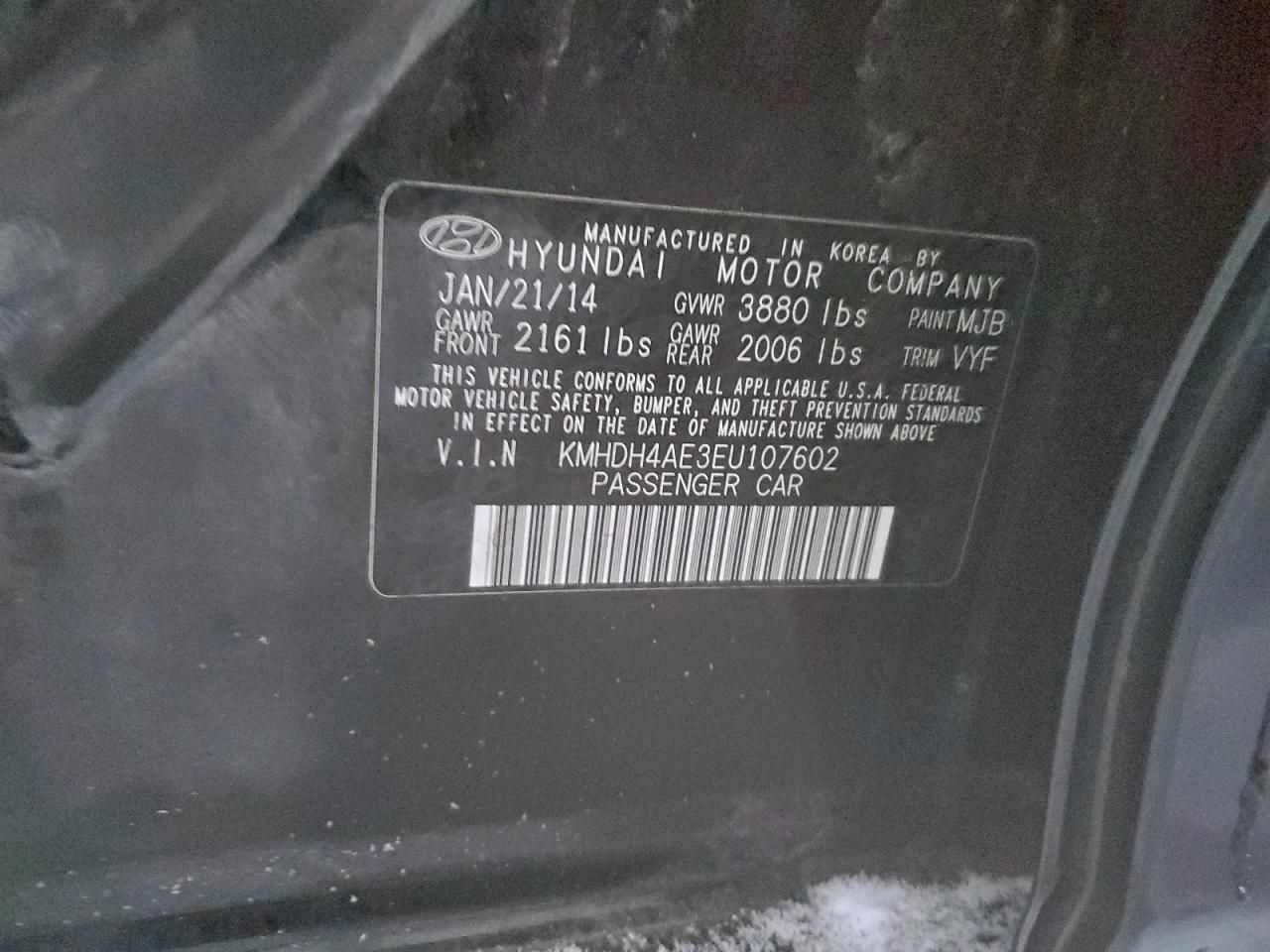 2014 Hyundai Elantra se