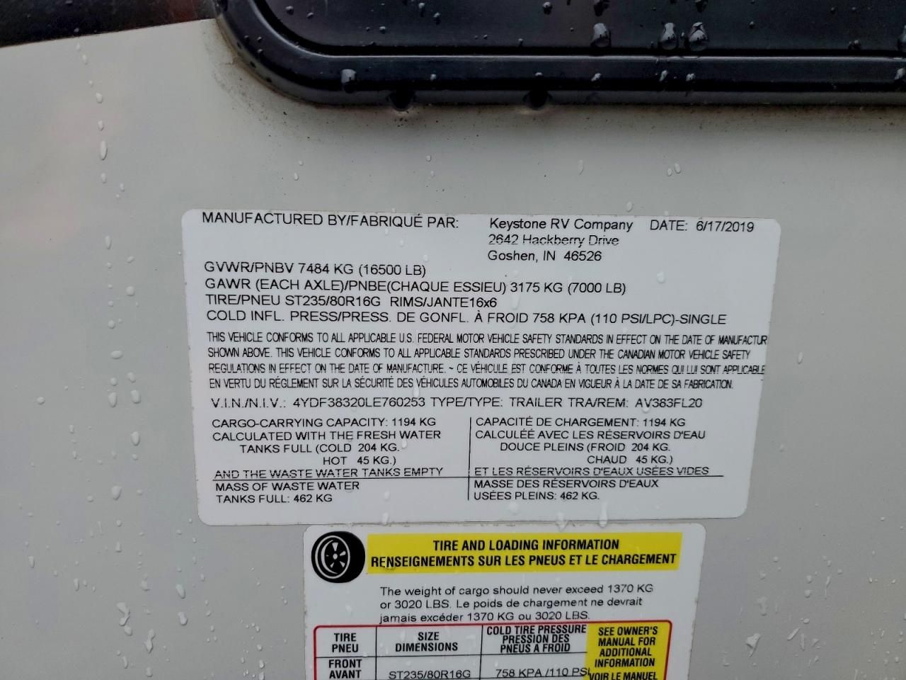 2020 Arrow 5th Wheel