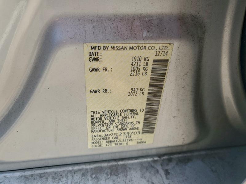 2015 Niss Altima 2.5