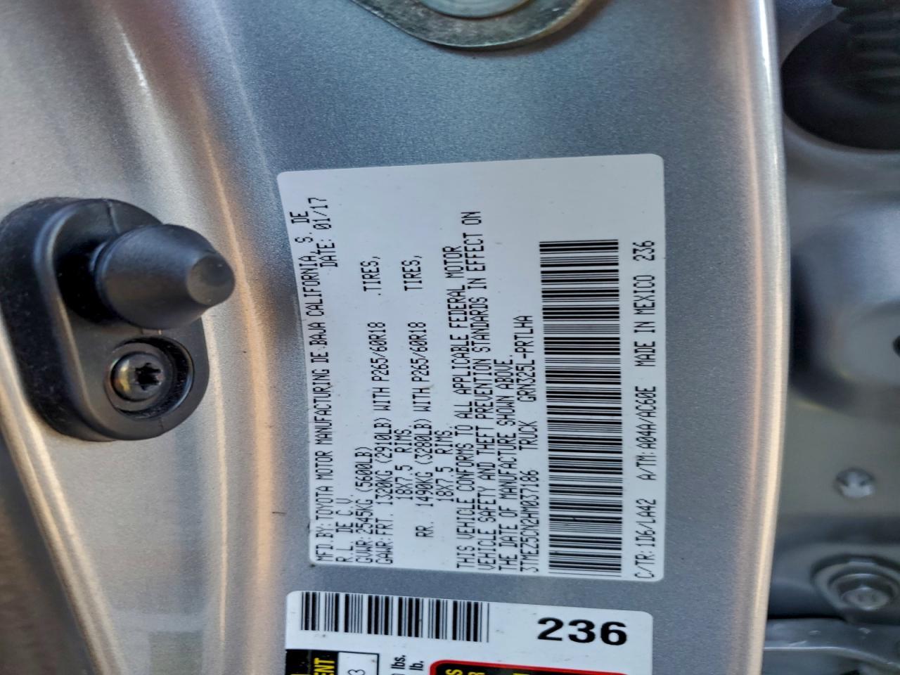 2017 Toyota Tacoma Limited