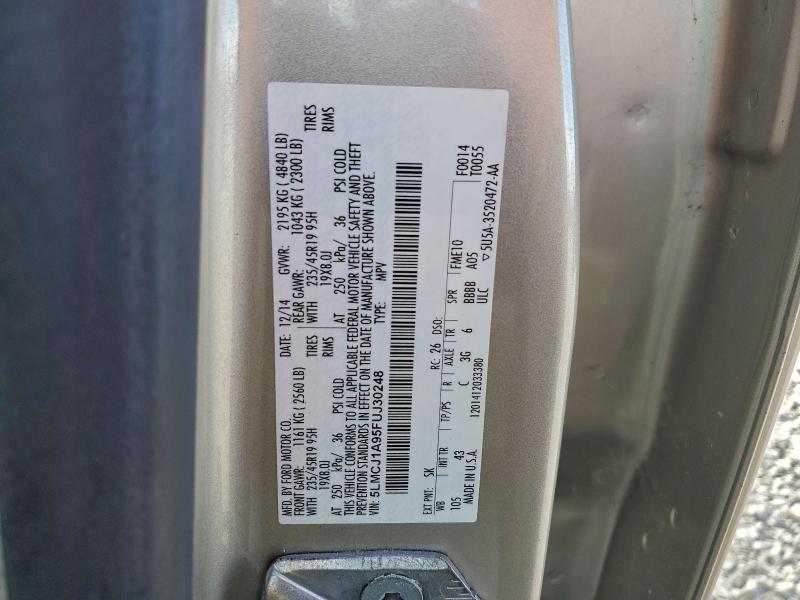 2015 Lincoln Townhouse MKC