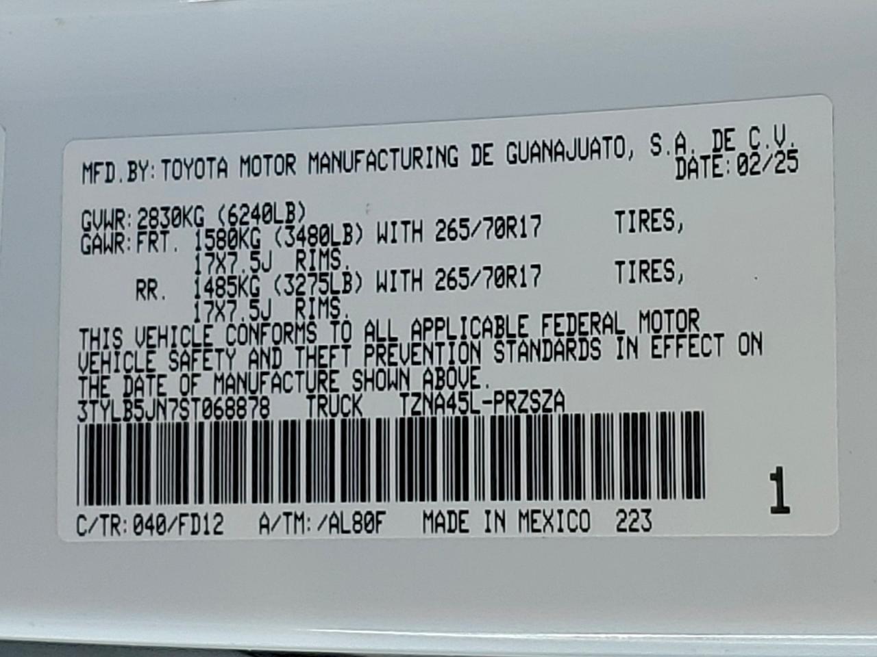 2025 Toyota Tacoma Double cab