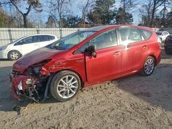 Salvage cars for sale from Copart Hampton, VA: 2013 Toyota Prius v