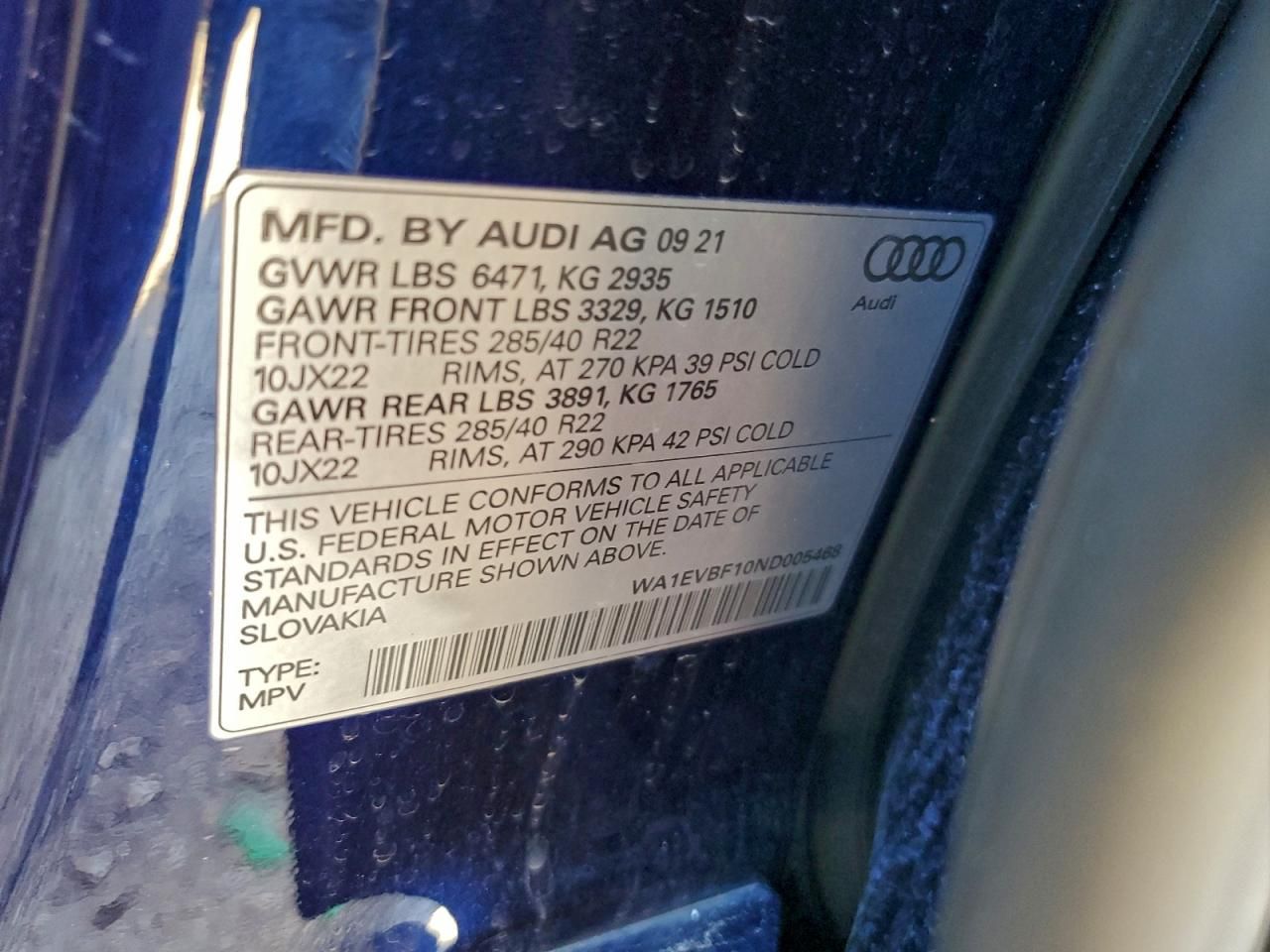 2022 Audi Q8 Premium Plus S-line