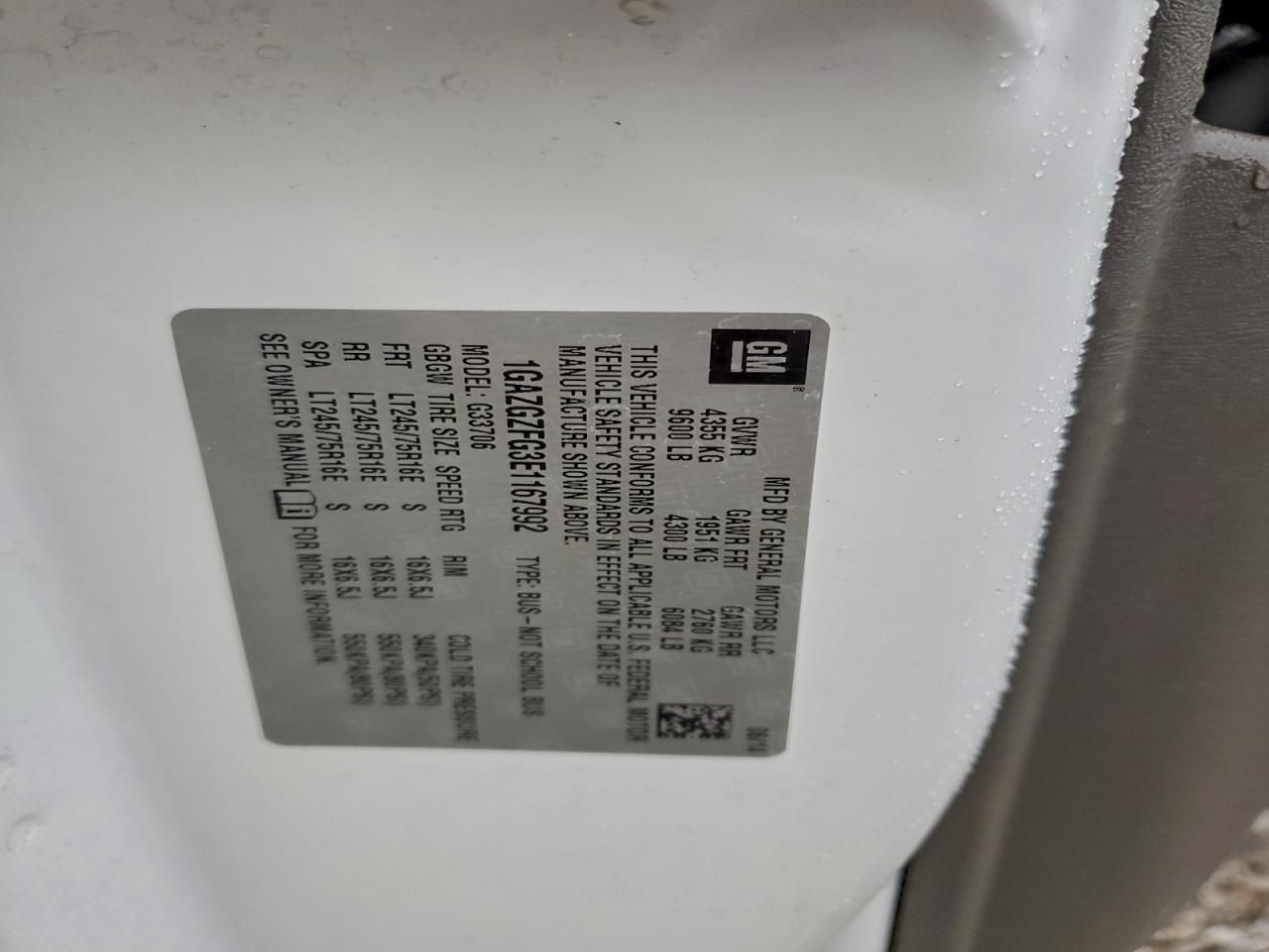 2014 Chevrolet Express G3500 LS