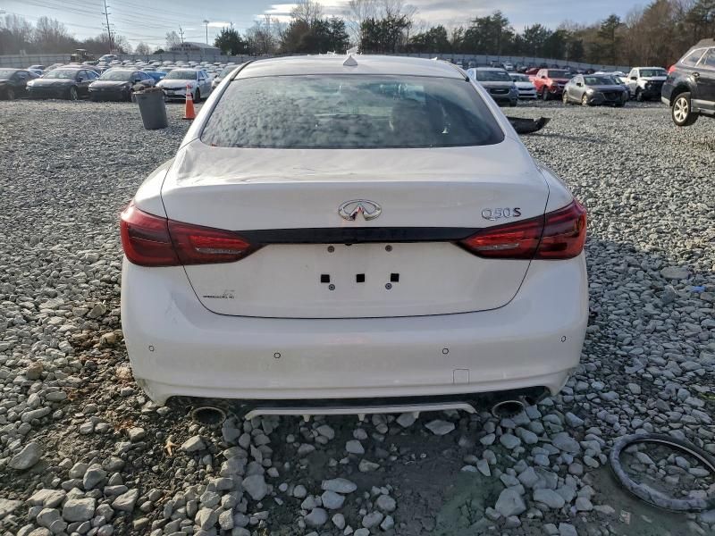 2022 Infiniti Q50 red Sport 400