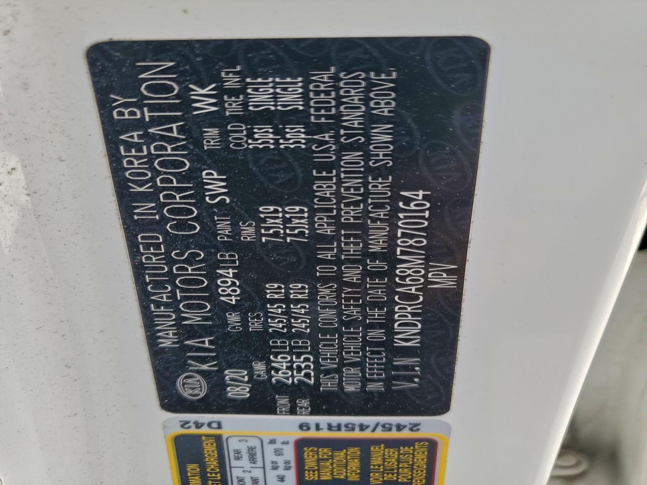 2021 KIA Sportage sx