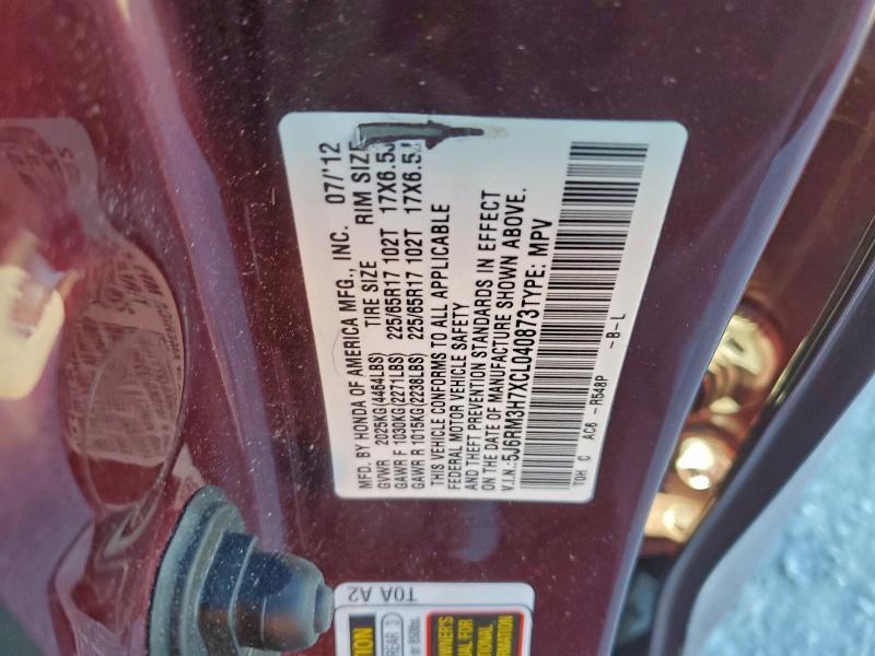 2012 Honda Cr-v exl