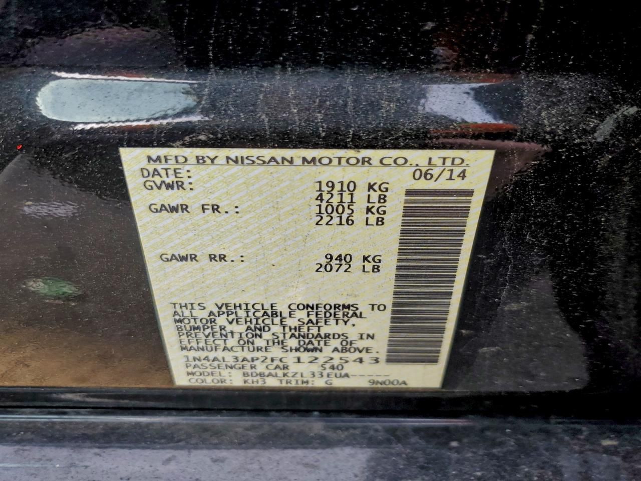 2015 Nissan Altima 2.5