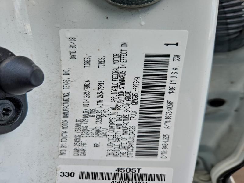 2018 Toyota Tacoma Double cab