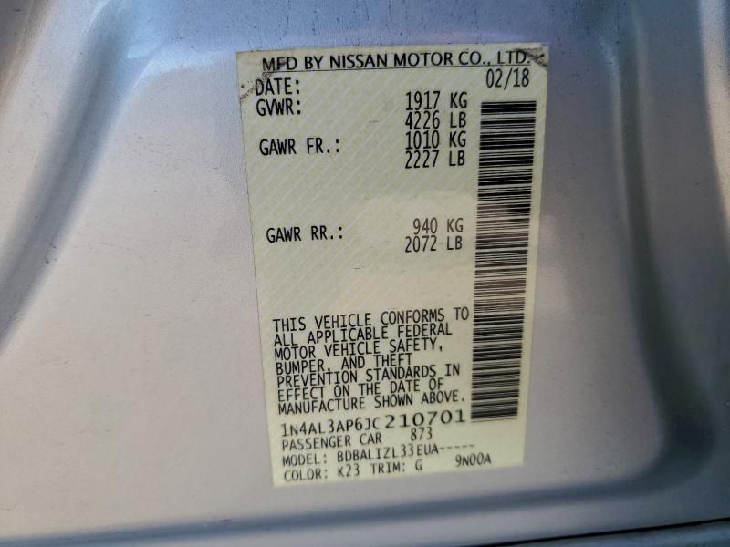 2018 Nissan Altima 2.5