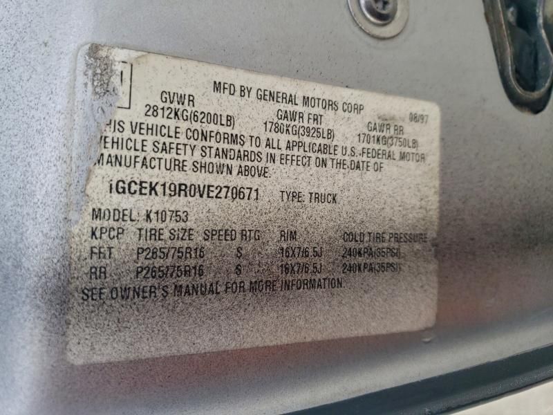 1997 Chevrolet Gmt-400 K1500