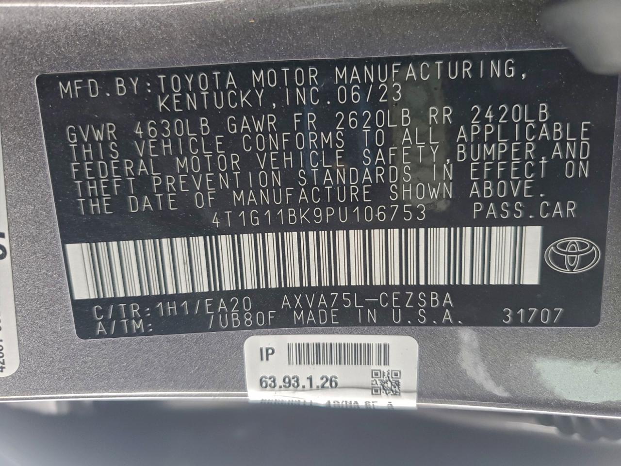 2023 Toyota Camry se Night Shade