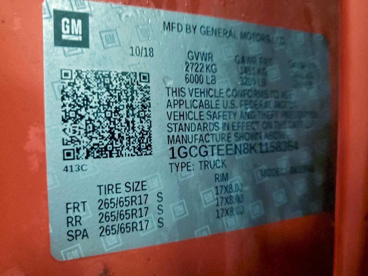 2019 Chevrolet Colorado ZR2
