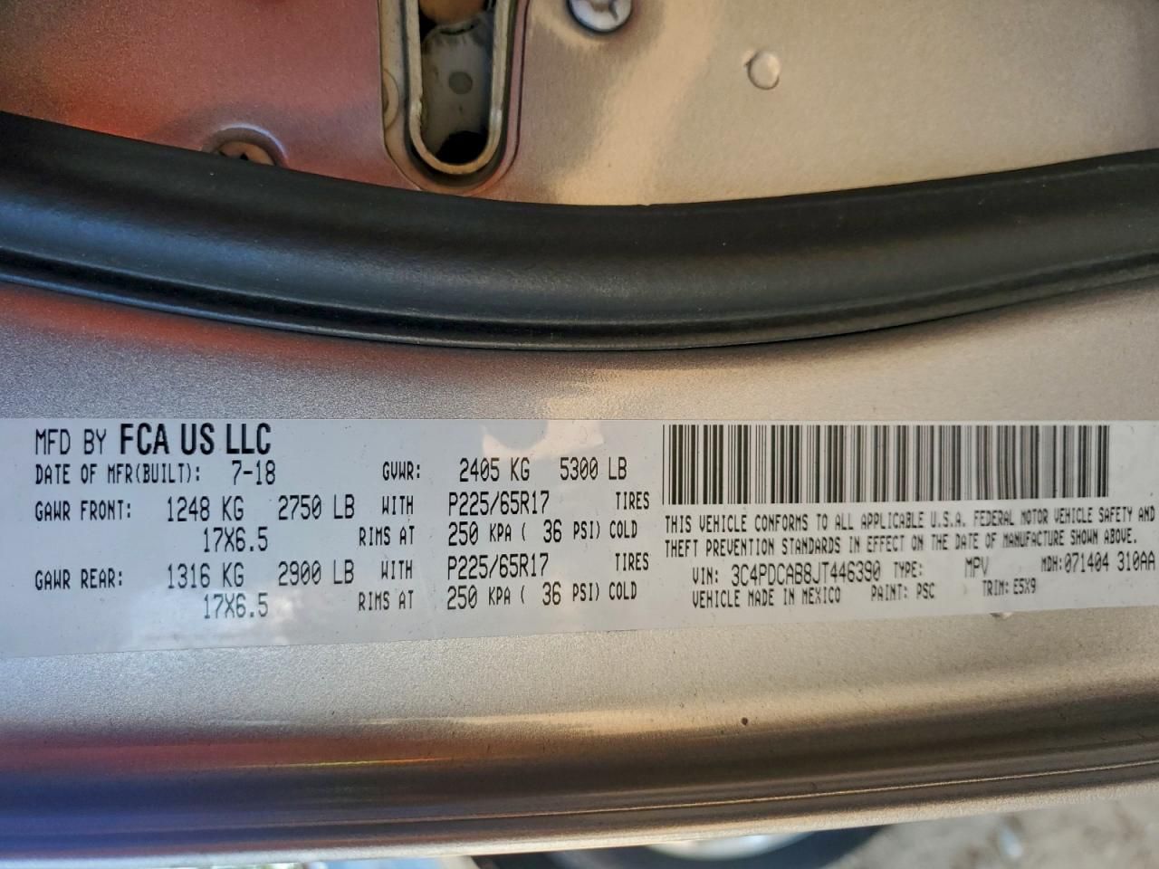 2018 Dodge Journey se