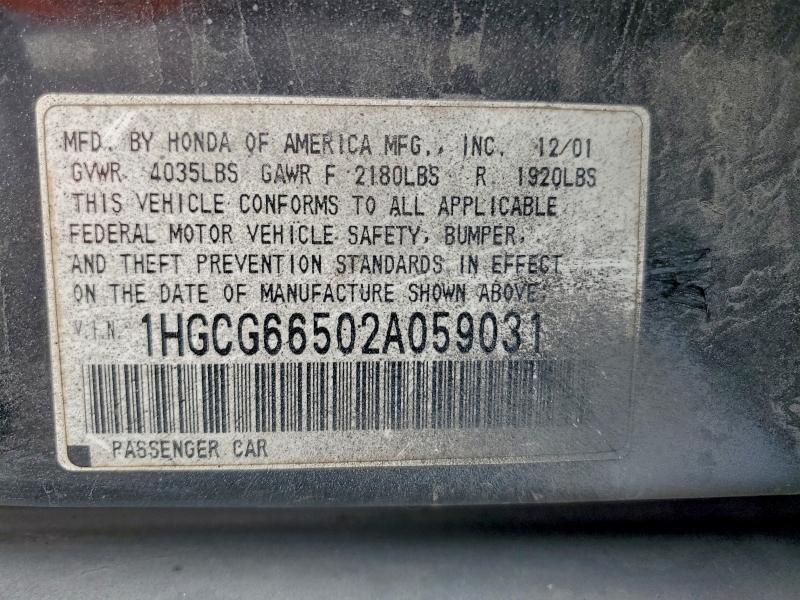 2002 Honda Accord lx